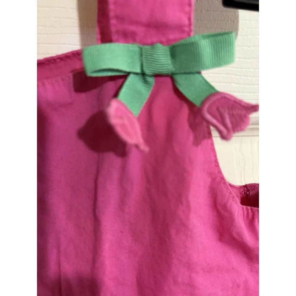 Gymboree Girls Tank Sz 9 Pink Tulip Petal Tank Top Ruffled Tier Summer Bright